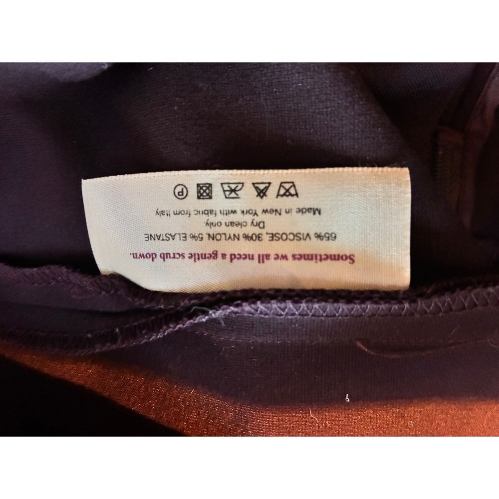 MM LaFleur Soho Skirt Plum Purple Midi Tailored perfect luxurious Size 14 - Picture 4 of 6